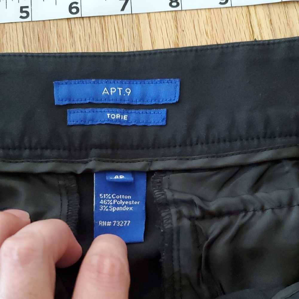 Apt. 9 Classic Black Trousers - Picture 4 of 6